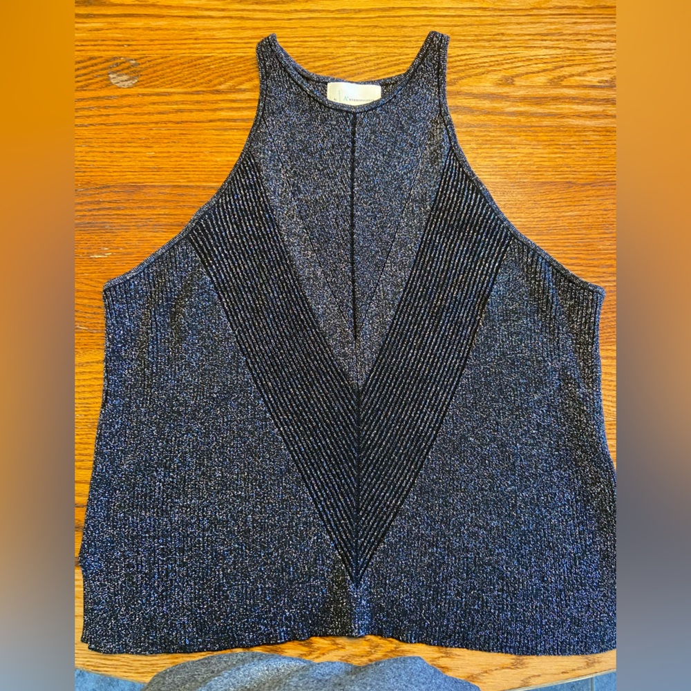 Holiday black sparkly tank